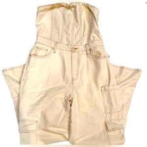 Wild Fable Target Jumpsuit-Off White Denim-XS Size